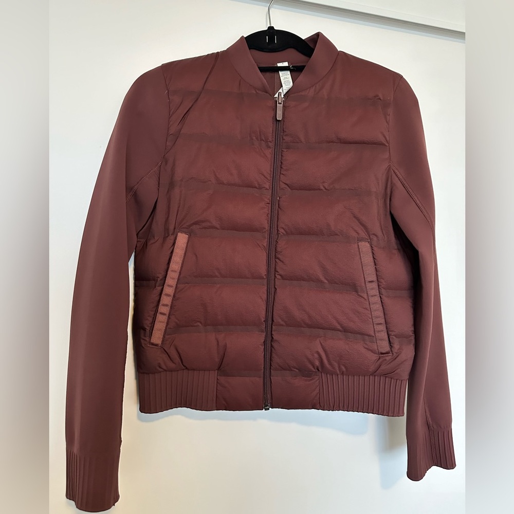 Lululemon Bomber Jacket - Burgundy size 4